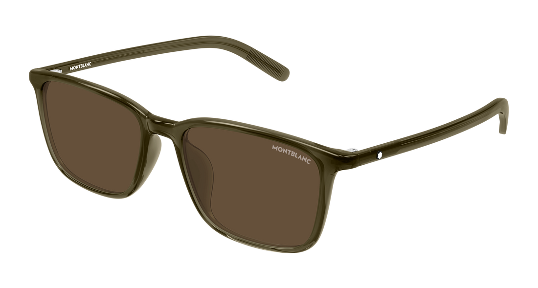 Sonnenbrillen montblanc mb0528sa 002 verde rectangular / squared masculino größe 56mm - Hauptansicht