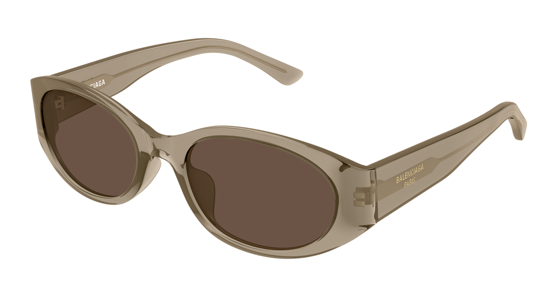 Lunettes de soleil balenciaga bb0369sk 006 marron round/oval/panthos femenino taille 55mm - Vue principale