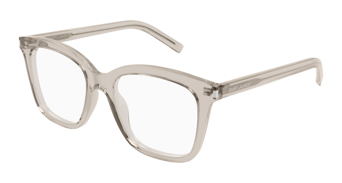 Occhiali da vista saint laurent sl 166 007 beige rectangular / squared femenino taglia 51mm - Vista principale