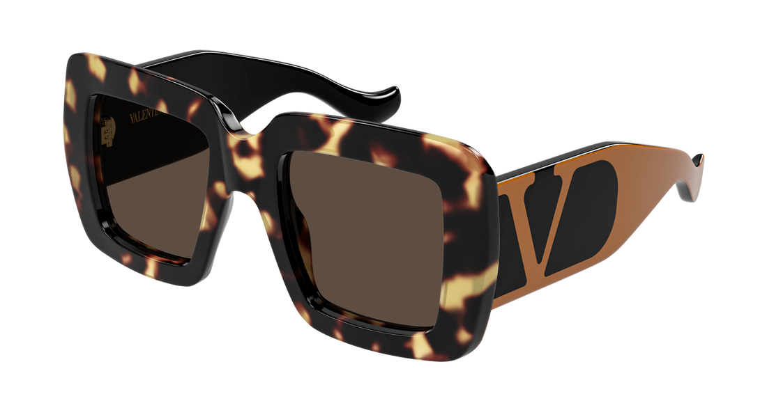 Sunčane naočale valentino vg0056s 002 havana rectangular / squared femenino veličina 51mm - Glavni prikaz