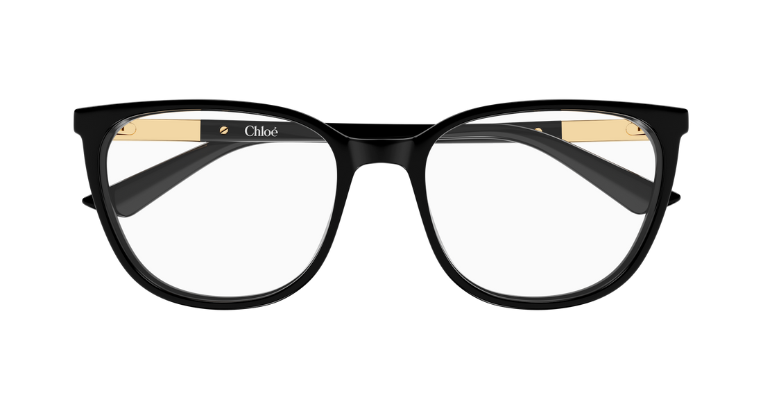 Briller chloé ch0370ol 006 negro cat eye femenino størrelse 56mm - Detaljeret visning
