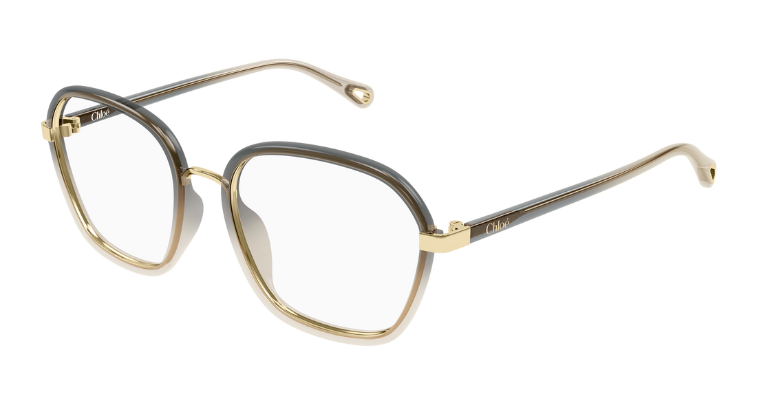Briller chloé ch0309o 005 gris rectangular / squared femenino størrelse 54mm - Hovedvisning