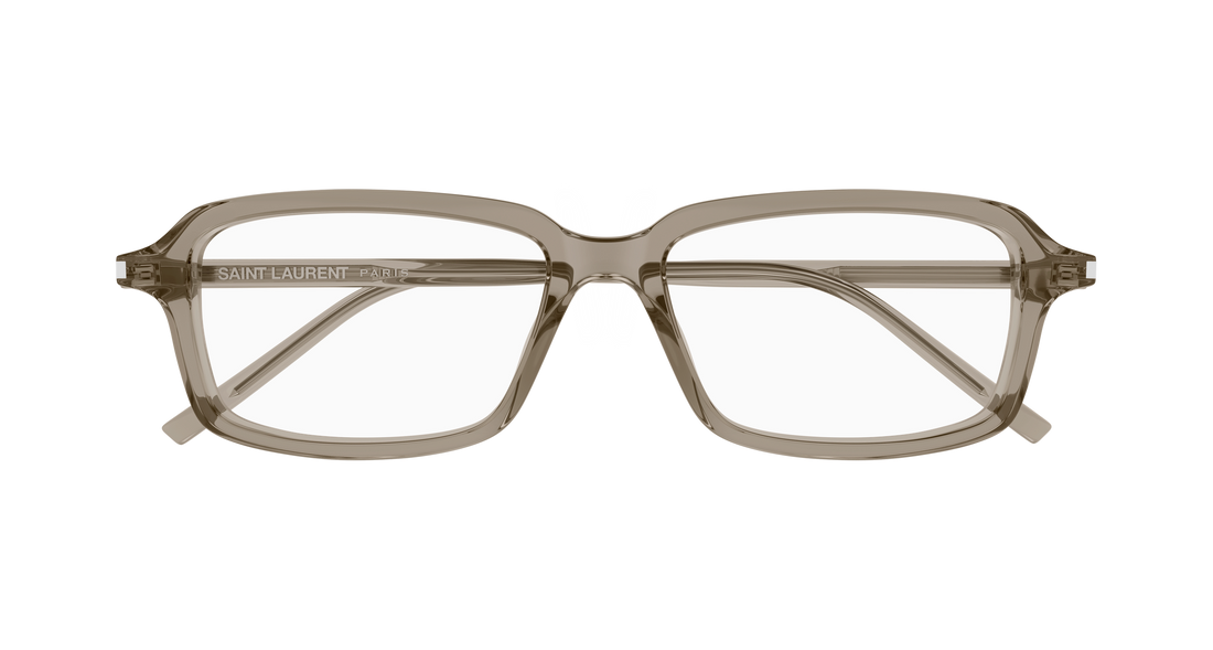 Lunettes de vue saint laurent sl 938 opt 009 marron rectangular / squared masculino taille 55mm - Vue détaillée