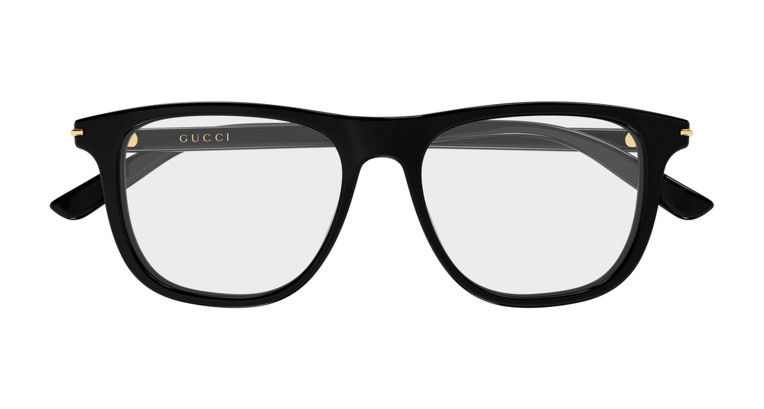 Brillen gucci gg2130o 001 negro rectangular / squared masculino größe 53mm - Detailansicht