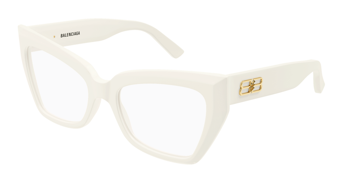 Gafas graduadas balenciaga bb0275o 005 blanco butterfly femenino talla 53mm - Vista principal