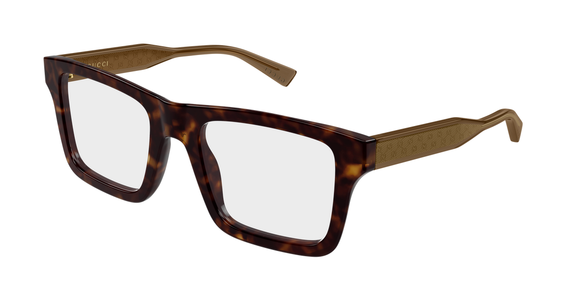 Occhiali da vista gucci gg2070o 002 havana rectangular / squared masculino taglia 53mm - Vista principale