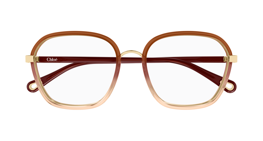 Brillen chloé ch0309o 008 rojo rectangular / squared femenino maat 54mm - Detailaanzicht