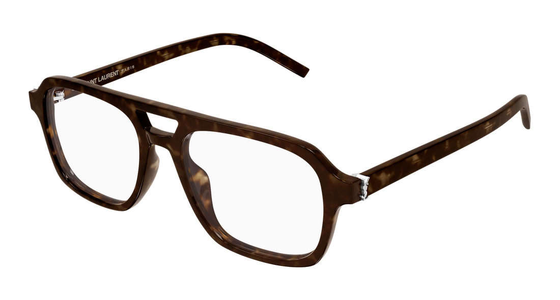Glasögon saint laurent sl m179 002 havana pilot/navigator femenino storlek 53mm - Huvudvy