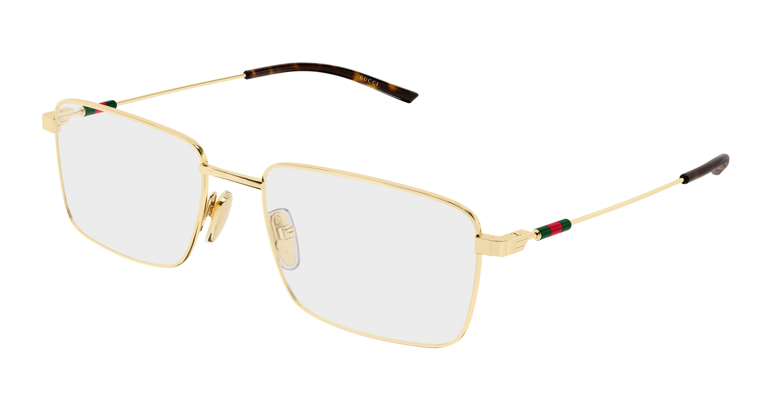 Occhiali da vista gucci gg2098o 002 dorado rectangular / squared masculino taglia 55mm - Vista principale