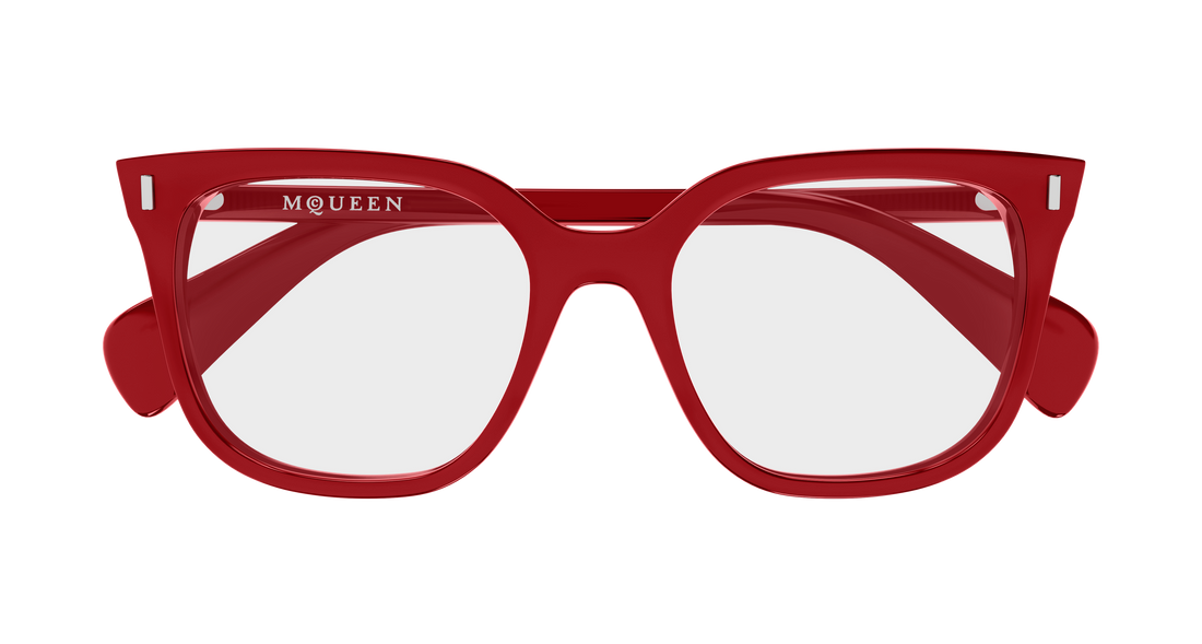 Brillen alexander mcqueen am0585o 003 rojo rectangular / squared femenino größe 53mm - Detailansicht