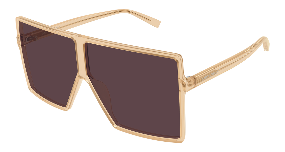 Sunglasses saint laurent sl 909 betty s 004 amarillo rectangular / squared femenino size 68mm - Main view