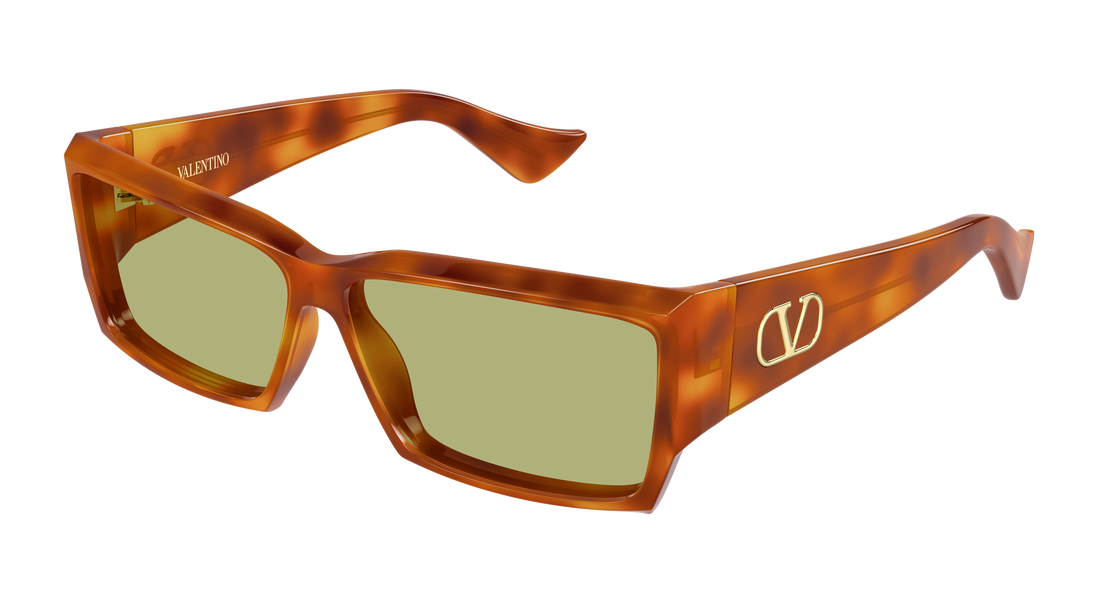 Sunčane naočale valentino vg0072s 001 havana rectangular / squared unisex veličina 60mm - Glavni prikaz