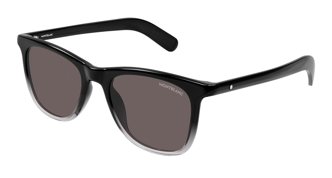 Occhiali da sole montblanc mb0496s 003 negro rectangular / squared masculino taglia 52mm - Vista principale