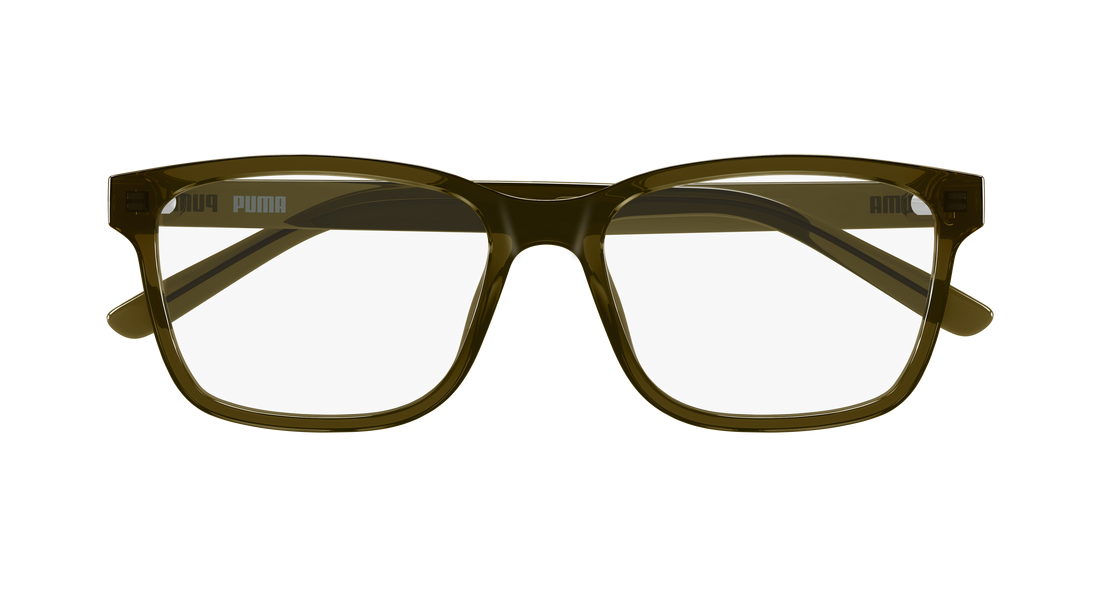 Prescription glasses puma pu0546o 007 verde rectangular / squared masculino size 58mm - Detailed view