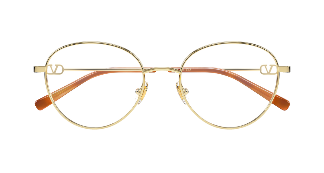 Lunettes de vue valentino vg0031o 002 dorado round/oval/panthos femenino taille 52mm - Vue détaillée