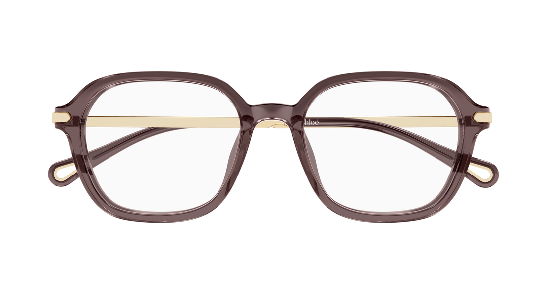 Occhiali da vista chloé ch0361oa 001 marron rectangular / squared femenino taglia 52mm - Vista dettagliata