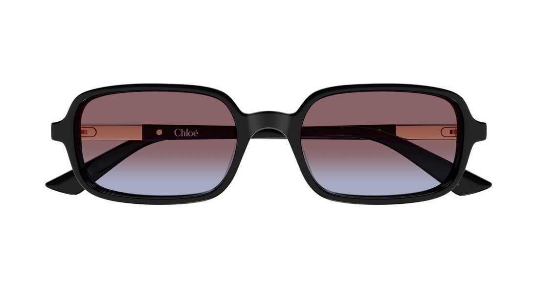 Óculos de sol chloé ch0363s 001 negro rectangular / squared femenino tamanho 53mm - Vista de detalhe