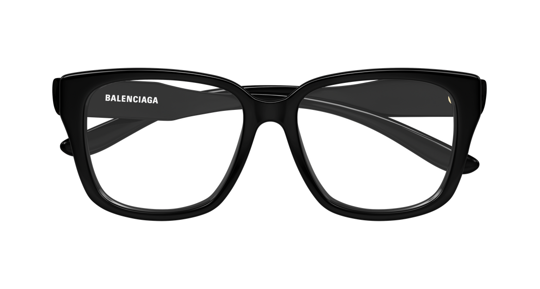 Briller balenciaga bb0513o 001 negro rectangular / squared femenino størrelse 55mm - Detaljeret visning