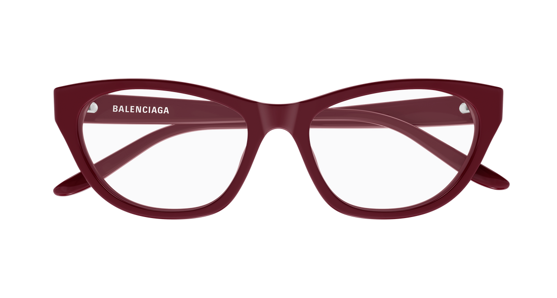 Gafas graduadas balenciaga bb0500o 006 burdeos cat eye femenino talla 54mm - Vista de detalle