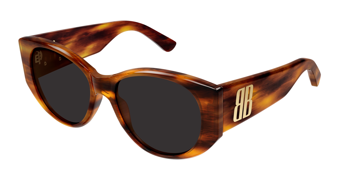 Sunglasses balenciaga bb0455s 005 marron geometrical/directional femenino size 55mm - Main view