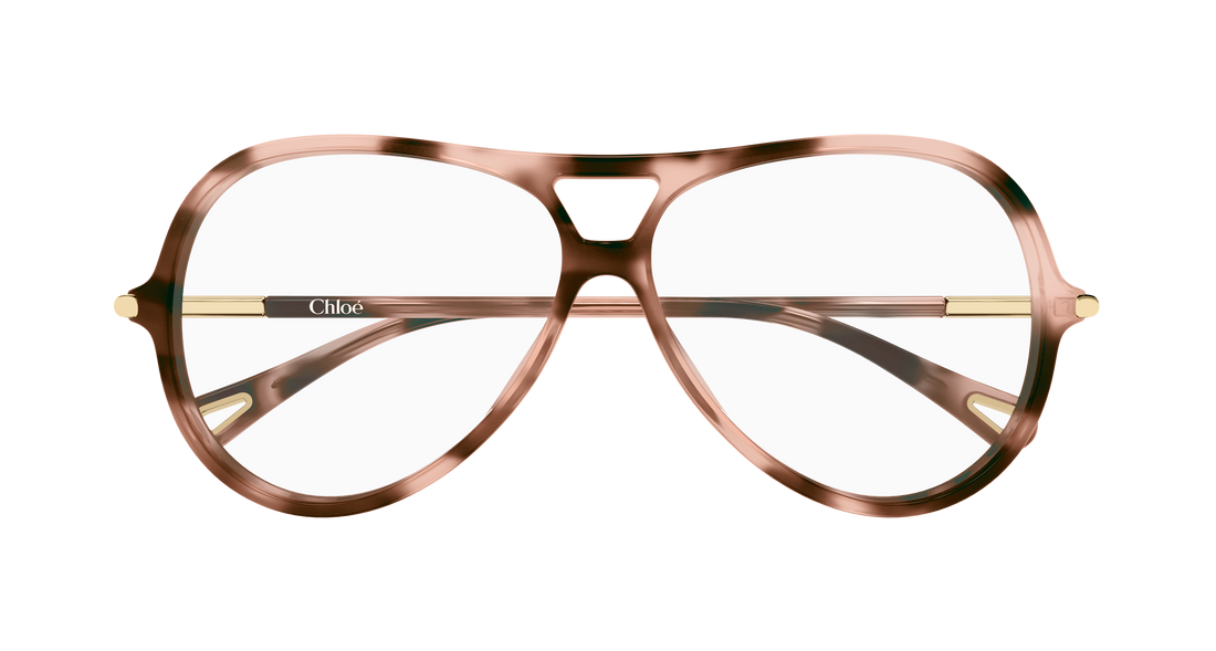 Briller chloé ch0398o 003 havana round/oval/panthos femenino størrelse 59mm - Detaljeret visning
