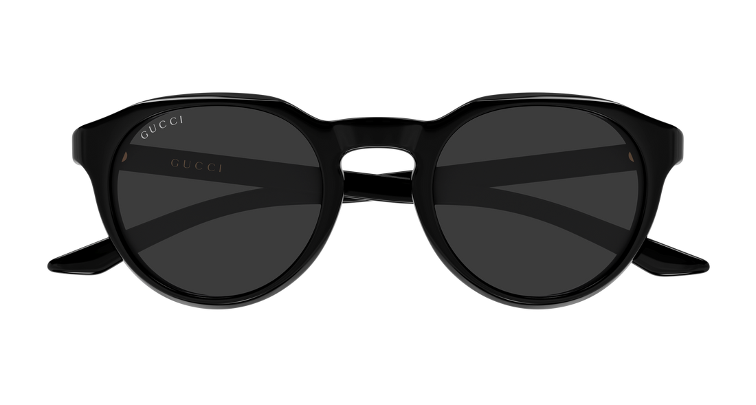 Lunettes de soleil gucci gg2079s 001 negro round/oval/panthos masculino taille 48mm - Vue détaillée