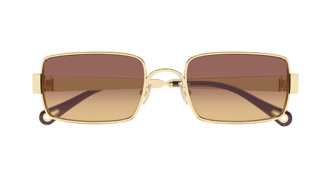 Gafas de sol chloé ch0354s 002 dorado rectangular / squared femenino talla 53mm - Vista de detalle