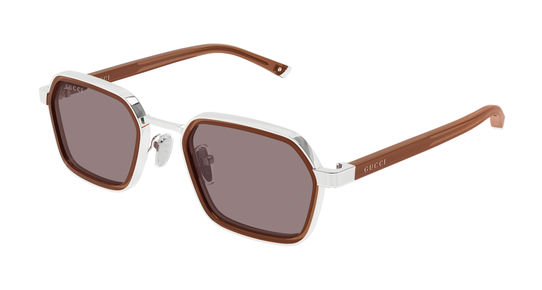 Sunglasses gucci gg2074s 005 plateado rectangular / squared masculino size 51mm - Main view