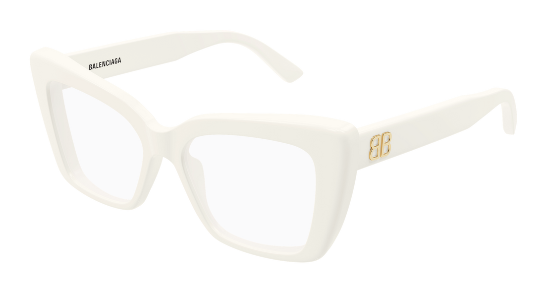 Occhiali da vista balenciaga bb0297o 008 blanco butterfly femenino taglia 52mm - Vista principale