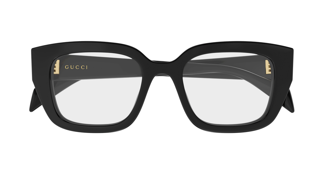 Occhiali da vista gucci gg2021o 001 negro cat eye femenino taglia 50mm - Vista dettagliata