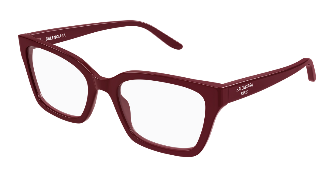 Occhiali da vista balenciaga bb0501o 006 burdeos cat eye femenino taglia 55mm - Vista principale