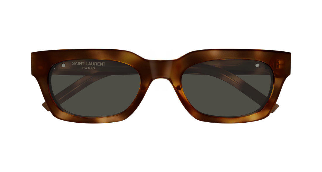 Lunettes de soleil saint laurent sl m175/f 003 havana rectangular / squared femenino taille 53mm - Vue détaillée