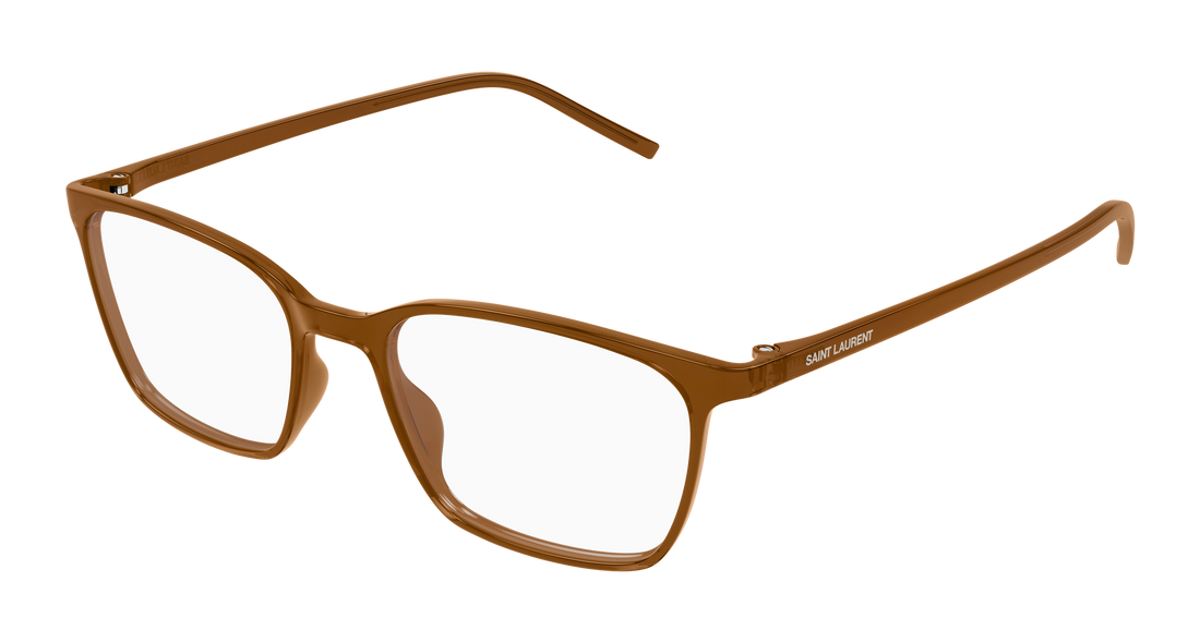 Occhiali da vista saint laurent sl 885 006 marron rectangular / squared unisex taglia 53mm - Vista principale