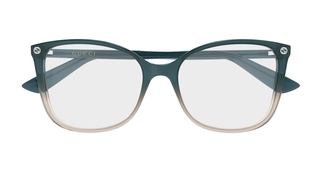 Occhiali da vista gucci gg0026o 026 gris cat eye femenino taglia 55mm - Vista dettagliata