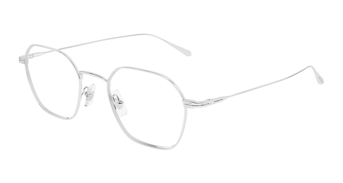 Brillen montblanc mb0472o 002 plateado geometrical/directional masculino größe 50mm - Hauptansicht
