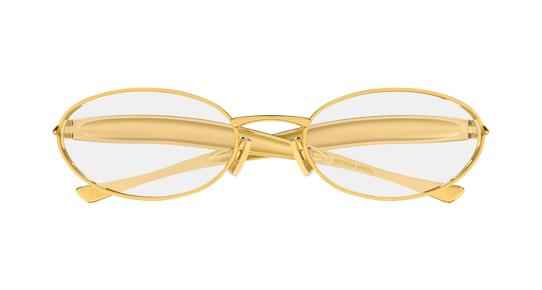 Okulary przeciwsłoneczne bottega veneta bv1386s 008 dorado round/oval/panthos unisex rozmiar 57mm - Widok szczegółowy