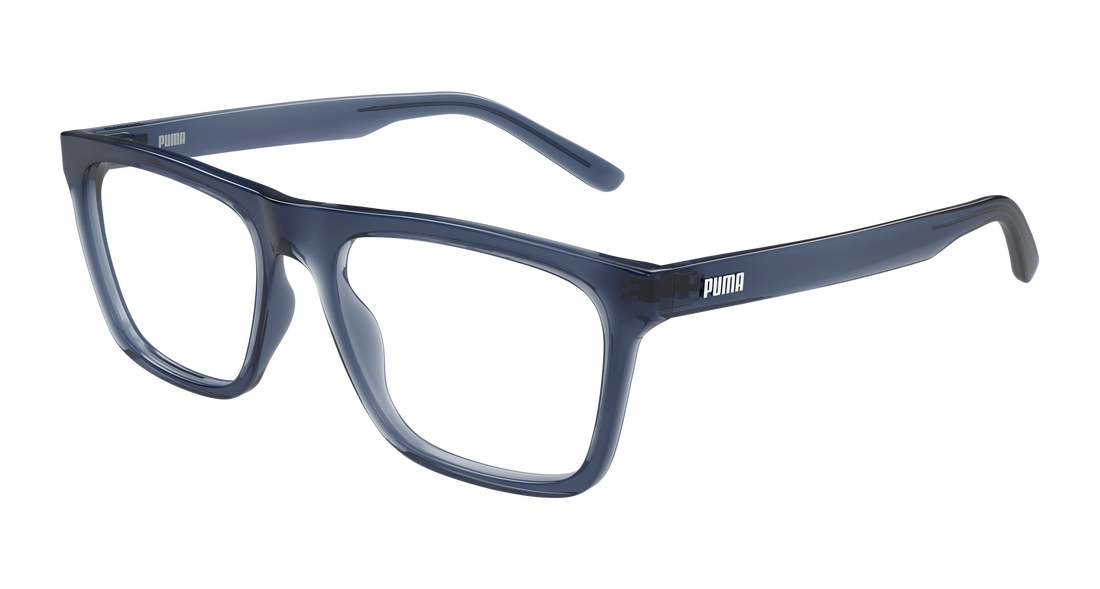 Prescription glasses puma pu0545o 002 azul rectangular / squared masculino size 55mm - Main view
