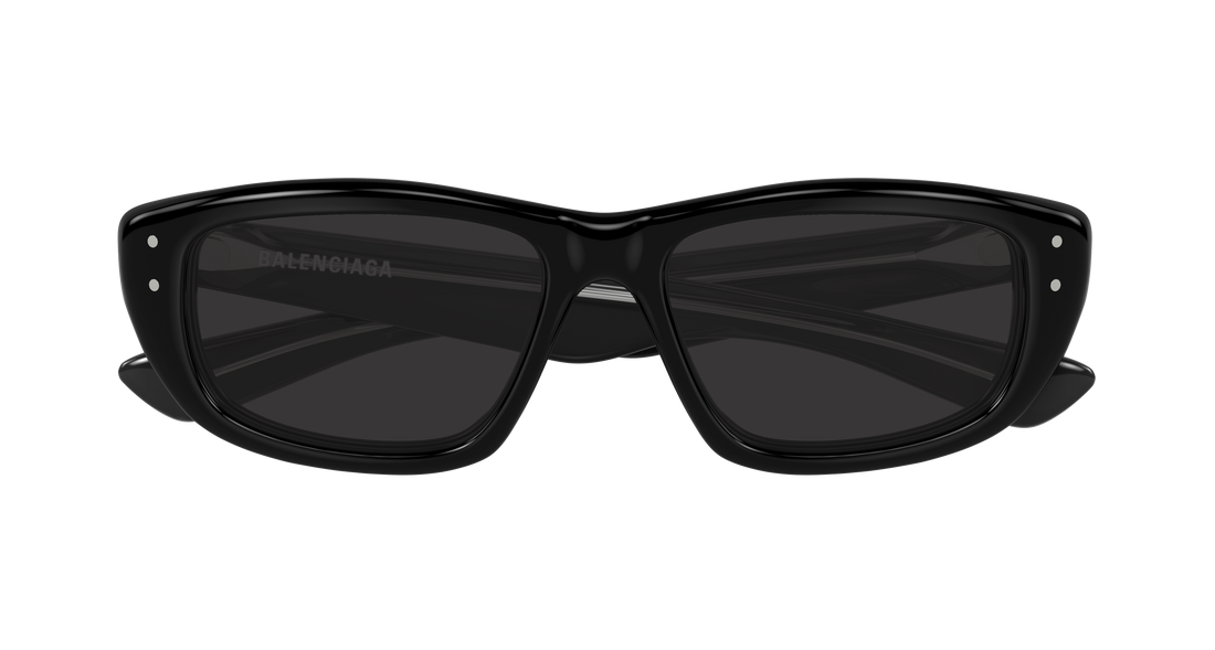 Solbriller balenciaga bb0520s 001 negro geometrical/directional masculino størrelse 55mm - Detaljeret visning