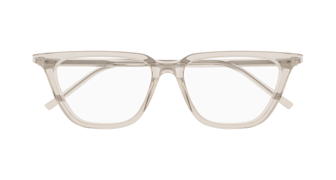 Gafas graduadas saint laurent sl 889 sulpice thin opt 004 beige cat eye femenino talla 53mm - Vista de detalle