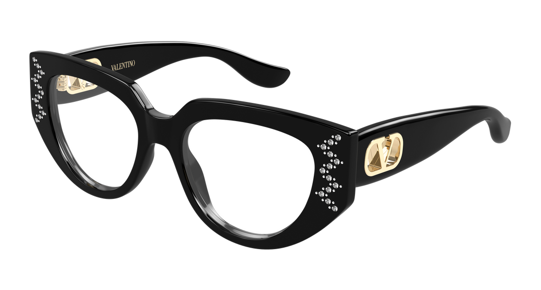 Lunettes de vue valentino vg0004o 004 negro cat eye femenino taille 52mm - Vue principale