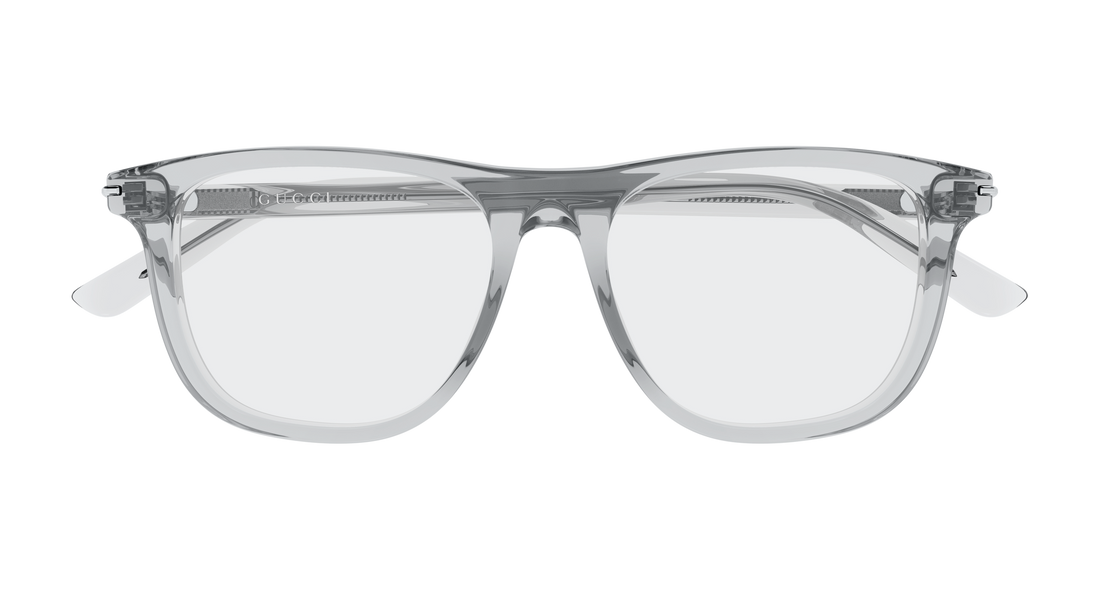 Brillen gucci gg2130o 004 gris rectangular / squared masculino größe 53mm - Detailansicht