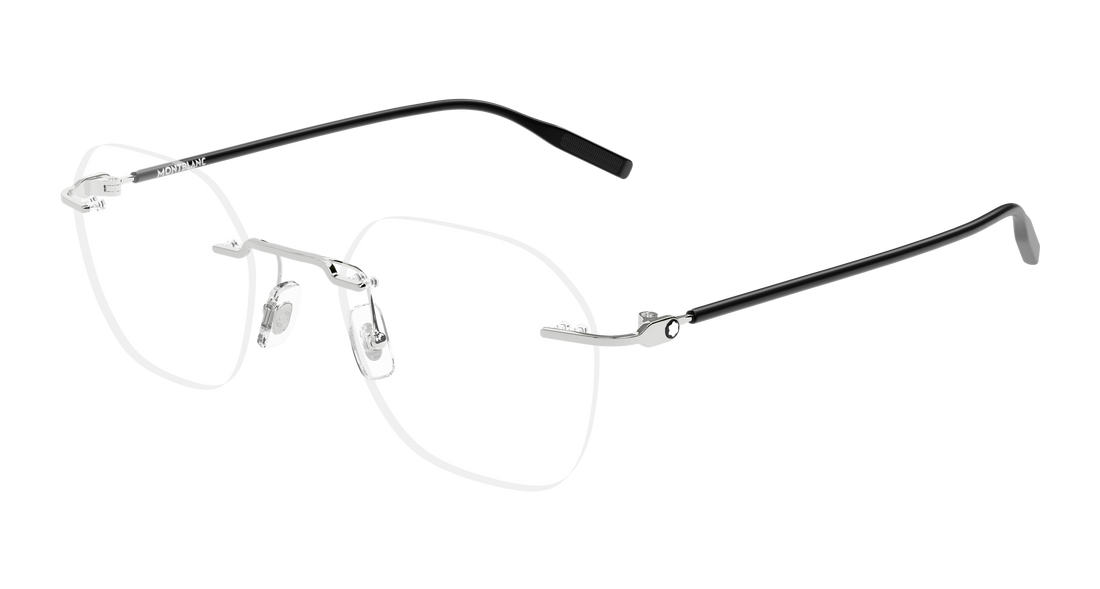 Occhiali da vista montblanc mb0471o 002 plateado round/oval/panthos masculino taglia 50mm - Vista principale