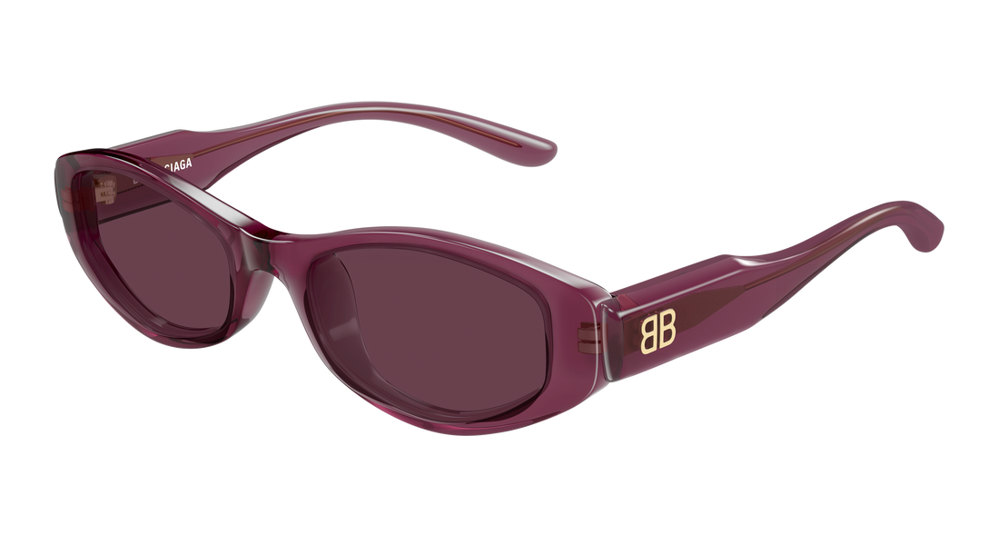 Solbriller balenciaga bb0509s 004 rojo geometrical/directional femenino størrelse 53mm - Hovedvisning