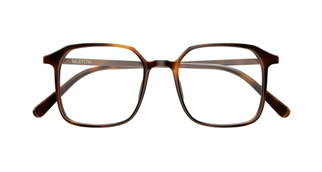 Occhiali da vista valentino vg0022o 009 havana rectangular / squared femenino taglia 51mm - Vista dettagliata
