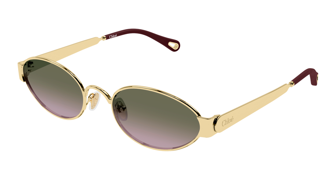 Óculos de sol chloé ch0355s 004 dorado round/oval/panthos femenino tamanho 54mm - Vista principal