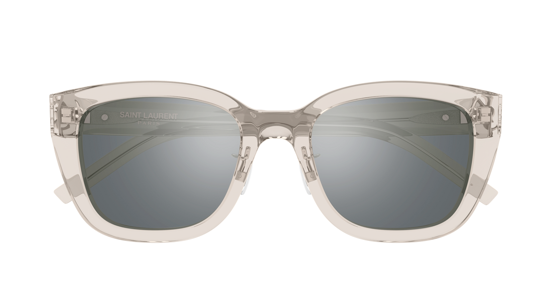 Solbriller saint laurent sl m176/k 004 beige cat eye femenino størrelse 55mm - Detaljeret visning