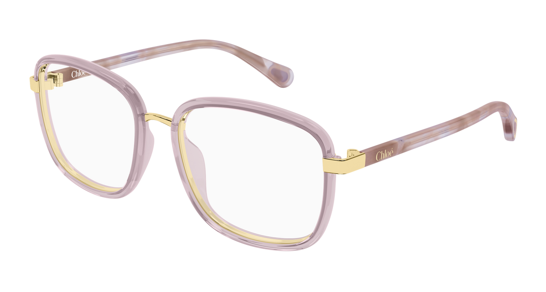 Brillen chloé cc0025o 005 morado rectangular / squared infantil maat 49mm - Hoofdaanzicht