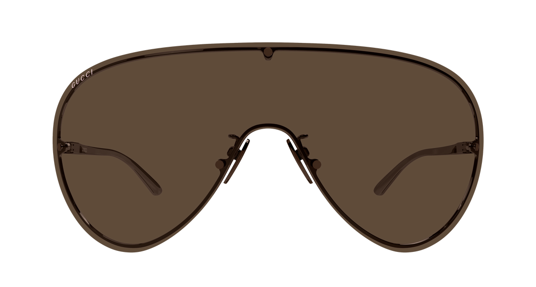 Solglasögon gucci gg2271s 006 marron shield femenino storlek 99mm - Detaljvy