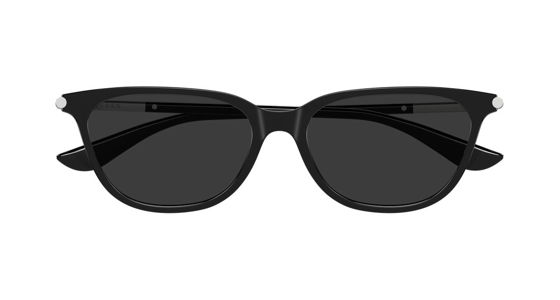 Óculos de sol alexander mcqueen am0553s 001 negro cat eye femenino tamanho 54mm - Vista de detalhe