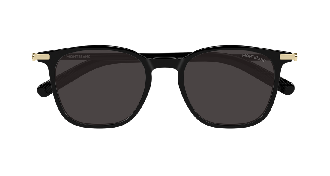 Sonnenbrillen montblanc mb0460s 001 negro rectangular / squared masculino größe 50mm - Detailansicht